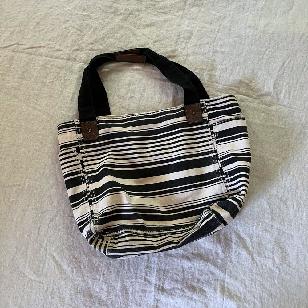 Canvas Striped Tote